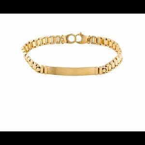 1970’s Vintage 14k Italian Yellow Gold ID Bracelet